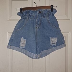 Shein Distressed Jean Shorts Size medium 5/$25